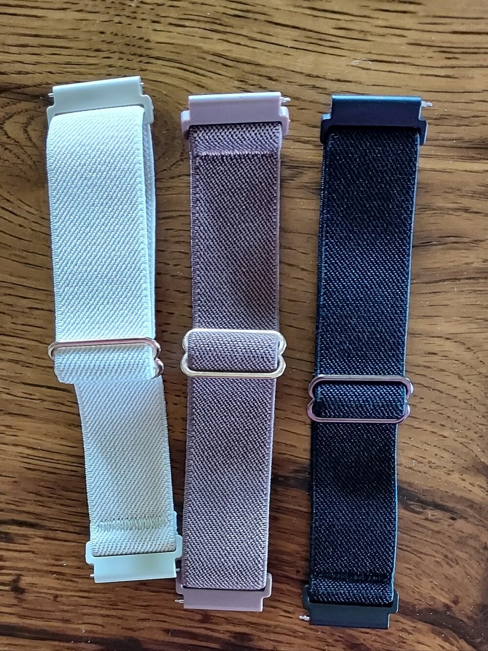Adjustable Replacement Watch Bands – Cream, Taupe, Black